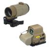 558 with G45 5X Hybrid Sight Combo, 558 Holographic Green & Red Dot Scope + G45 Magnifier, Quick Release Rollover Multiplier, for 20mm Rail Mount (Tan) view 2