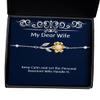 Funny Wife Sunflower Bracelet, Keep Calm and Let The Personal Assistant Wife Handle It, Epic for Wife, Holiday view 1