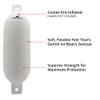 SeaSense Wake Defender Inflatable Fenders - Set of 4, Premium-Grade Boat Fenders & Buoys for Docking - Ribbed Design, Made with UV-Resistant Marine-Grade Vinyl - 4.5"x16", White view 4