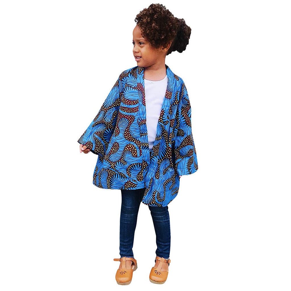 Toddler Winter Coat Toddler Baby Girls Fashion African Print Kimono Jacket Cardigan Clothes