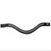 Beasties Brilliance Bling Browbands (Choose Crystal Color, Leather Color and Browband Shape) (Cob/Horse 15.75", Wave Browband, 1 Show Me The Ring/Black Leather) view 1
