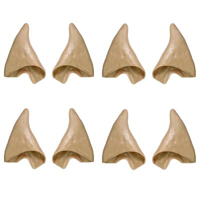 Kbraveo 4 Pairs Soft Pointed Elf Ears Pixie Ears for Halloween Cosplay Costumes