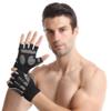 WZRWAN Shockproof Pad Cycling Gloves Half Finger Sport Gloves Men Women Summer Bicycle Gym Fitness Gloves for MTB Bike Gloves (M, RED) view 1