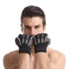 WZRWAN Shockproof Pad Cycling Gloves Half Finger Sport Gloves Men Women Summer Bicycle Gym Fitness Gloves for MTB Bike Gloves (M, RED) view 3