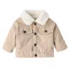 Falls Creek Girls Toddler Boys Girls Winter Thicken Coat Fleece Jacket Windproof Thick Warm Outwear (Khaki, 6-9 Months) view 1