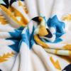 ASR Outdoor 60x80 Southwest Navajo Aztec Fleece Throw Blankets, White view 2