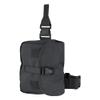 Black Tactical Gas Mask Drop Leg Pouch Rig view 1