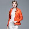 Women's Ultra-Light Down Jacket Portable Hooded Down Jacket red 4XL view 4