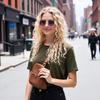 HJSTES Polarized Round Sunglasses Womens Men Retro Hippie Glasses Small Circle Sunnies(Gold/Purple) view 2