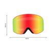 Feilx Ski Goggles, Glasses Ski/Snowboard Goggles with Two Way Ventilation System for Men Women (Color : Black, Size : 9.5 * 18cm) view 2