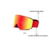 Feilx Ski Goggles, Glasses Ski/Snowboard Goggles with Two Way Ventilation System for Men Women (Color : Black, Size : 9.5 * 18cm) view 3