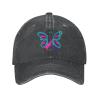 CXXYJYJ Thyroid Cancer Awareness Hat Man's Woman Christmas Caps Unisex Casquette Cowboy Baseball Caps Black view 1