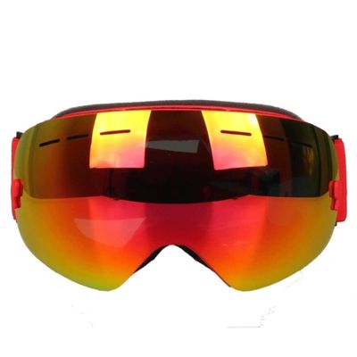 Feilx Ski Goggles, Snow Snowboard Goggles, Ski Glasses with Double-Layer Lens & Two Way Ventilation for Men Women (Color : Red, Size : 18 * 9.5cm)