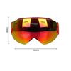 Feilx Ski Goggles, Snow Snowboard Goggles, Ski Glasses with Double-Layer Lens & Two Way Ventilation for Men Women (Color : Red, Size : 18 * 9.5cm) view 2