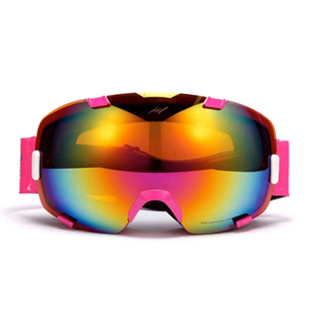 Feilx Ski Goggles, Double Coating Snow Goggles, Snowboard Goggles for Men Women (Color : Red, Size : 20.5 * 9.8CM)