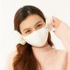 2 Packs Women's Winter Mask with Faux Fur Earmuffs Balaclava Outdoor Protect Face Cover for Cycling Hiking SLN2T098X2 (Pink+White) view 2