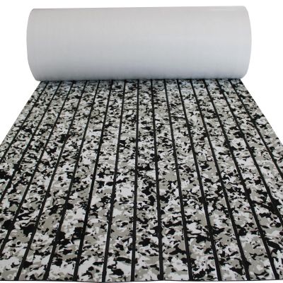 CHURERSHINING Boat Flooring EVA Foam Boat Decking Faux Teak Marine Carpet Decking Sheet Non-Slip Self Adhesive Flooring Pad for Yacht Motorboat Marine Floor Carpet 94.5"x35.4"