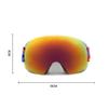 Sxdthy Ski Goggles, Snowboard Snow Goggles with High-Density Elastic Elastic Band for Men Women Adult (Color : Green, Size : 18 * 9cm) view 2
