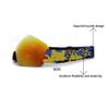Sxdthy Ski Goggles, Snowboard Snow Goggles with High-Density Elastic Elastic Band for Men Women Adult (Color : Green, Size : 18 * 9cm) view 3