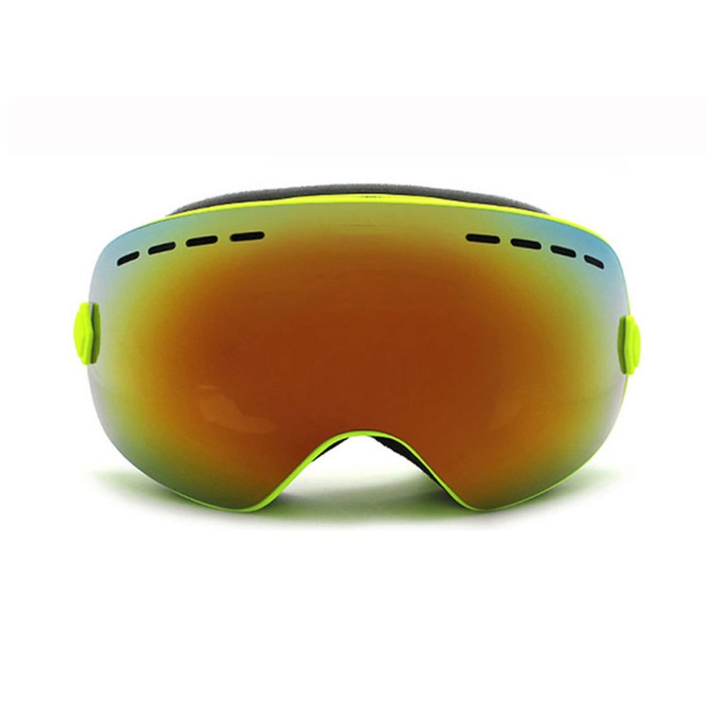 Sxdthy Ski Goggles, Snow Goggles with High Weave Double Slide Buckle Headband & Ventilation Holes for Men Women Adult (Color : Yellow, Size : 22.5 * 9.8cm)