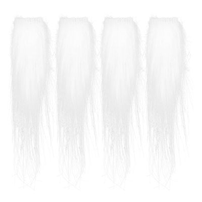 Abaodam 2pairs Fake Eyebrows Self Adhesive Kit,White Eyebrows Facial Hair Cosplay Props,Santa Claus Eyebrows,Fake Eyebrow Facial Hair Props for Masquerade Costume Party April Fools' Day