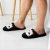 Four Aces Poker Playing Cards Men's Two-Tone Printed Slippers Comfortable Memory Foam House Shoes Indoor view 2