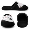 Four Aces Poker Playing Cards Men's Two-Tone Printed Slippers Comfortable Memory Foam House Shoes Indoor view 4