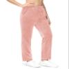MAGCOMSEN Velvet Pants for Women High Waisted Straight Leg Soft Sweat Pant Causal Comfy Trousers with Pockets Pink 2XL view 2