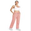 MAGCOMSEN Velvet Pants for Women High Waisted Straight Leg Soft Sweat Pant Causal Comfy Trousers with Pockets Pink 2XL view 4