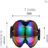 Sxdthy Ski Goggles, Anti-Fog Snow Goggles with Double-Layer Lens & Extra Wide Elastic Band, Snowboard Goggles for Men Women Adult (Color : A, Size : 18 * 8.6CM) view 2