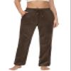 MAGCOMSEN Women's Velour Pants Soft Velvet Sweatpants Straight Leg Athletic Joggers Casual Pant with Pockets Coffe S view 1
