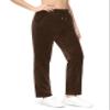 MAGCOMSEN Women's Velour Pants Soft Velvet Sweatpants Straight Leg Athletic Joggers Casual Pant with Pockets Coffe S view 2