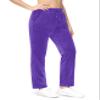 MAGCOMSEN Women's Velour Pant Soft Velvet Sweatpants Straight Leg High Waist Lounge Pant with Pockets Light Purple S view 2