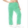MAGCOMSEN Velour Pants for Women Straight Leg Cozy Sweatpants Velvet Drawstring Waist Lounge Pajama Mint Green S view 2