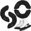 Vinsot 2 Pairs Ice Skate Guards Hockey Ice Skate Blade Covers Kids Absorbent Figure Soakers Hockey Accessories Oxford Fabric Skating Cover Blades for Kid Youth Adult Men Women Boy Girl (L) view 1