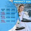 Vinsot 2 Pairs Ice Skate Guards Hockey Ice Skate Blade Covers Kids Absorbent Figure Soakers Hockey Accessories Oxford Fabric Skating Cover Blades for Kid Youth Adult Men Women Boy Girl (L) view 2