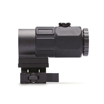 G45 Magnifier, 5X Mirror Magnifying Glass, Holographic Sight Multiplier Mirror, Side Foldable Flip Adjustment, with Switch to Side Quick Detachable QD Mount