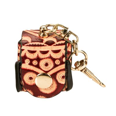 KONLLEN Leather Engraved Chalk Holder Magnetic Vegetable Tanned Leather Pool Cue Snooker Silent Billiard Accessories