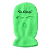 3 Hole Ski Mask Yes Daddy Full Face Balaclava Winter Warmer Outdoor Sports Thermal for Men Women Green view 1