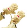 Winter Gloves Funny Creative Cute Little Frog Gloves Winter Female Plush Even Finger Hanging Neck Warm Anti-Cold Mittens (Color : Beige1, Size : One Size) view 1