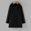 Toddler Kids Fall Winter Jackets Girls Woolen Double-Breasted Trench Coat Lapel Baby Girls Trench  Coat (Black-a, 2-3 Years) view 4