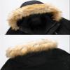 HINDOLA Men's Faux Fur Coat Jacket Male Winter Warm Thicker Fur Coats Outwear Hooded Long Parka Overcoat view 2