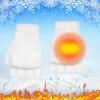 Coral Velvet Knitted Warm Convertible Flip Mittens Top Fingerless Women Winter Fleece Ear Warmer (White, One Size) view 2