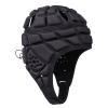 Soft Shell Football Helmet Scrum Cap 7v7 Rugby Helmet Padded Helmet Goalkeeper Adjustable Soccer Goalie Helmet Flag Football Helmet for Child Youth Adult (Black-1, Medium (19"-21")) view 1