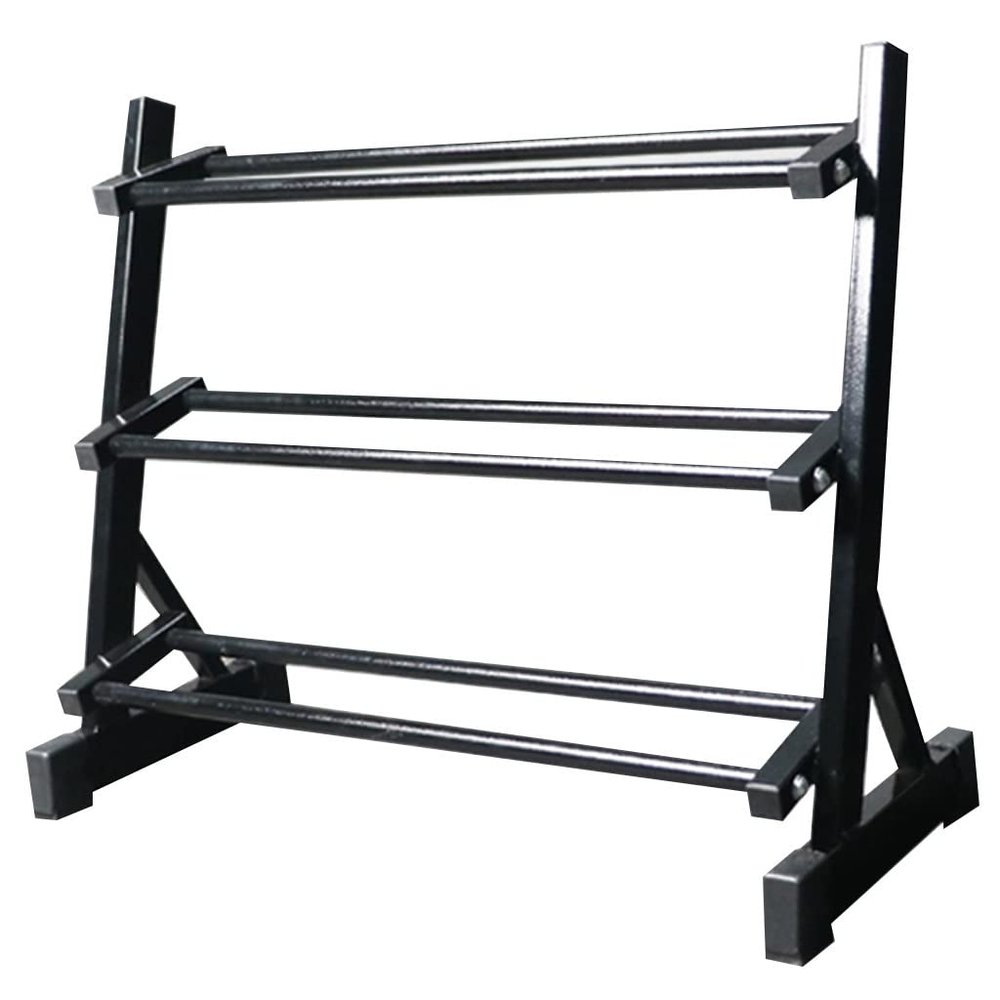 Racks Simple Dumbbell Rack for Home Use Large Capacity Three Tier Dumbbell Rack Hexagonal Dumbbell Storage Rack Dumbbell Display Rack Fitness Equipment Dumbbell Racks