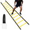 RUBY.Q 12 Rungs Agility Ladder Set, Speed Training Ladder with Steel Stakes and Carry Bag for Soccer, Speed Fitness Feet Training view 1