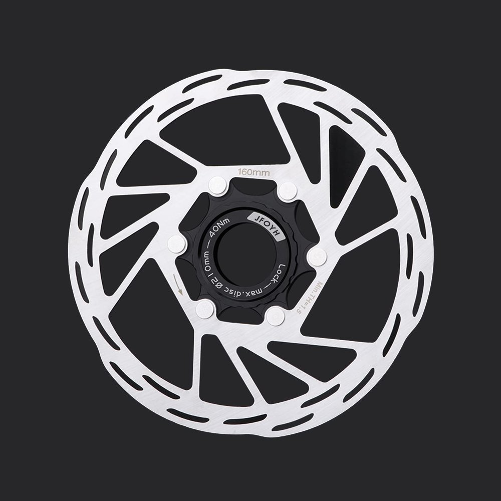 JFOYH 160mm Centerlock Disc Brake Rotor with Locking, 1.8mm Thickness - 160mm[1 PACK]