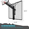 KATOP Heavy Duty Basketball Yard Guard Defensive Net System 12FT x 10FT, UV-Resistant Basketball Barrier Net,Fits Any 5"x 5", 6"x 6" Hoop Poles view 2