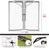 KATOP Heavy Duty Basketball Yard Guard Defensive Net System 12FT x 10FT, UV-Resistant Basketball Barrier Net,Fits Any 5"x 5", 6"x 6" Hoop Poles view 3