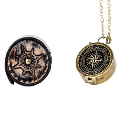 Cary London Handmade Brass Compass for Men, Vintage Nautical Pocket Compass for Hiking & Navigation, Antique Decor & Unique Gift for Dad, Boyfriend, Graduation, Super7One